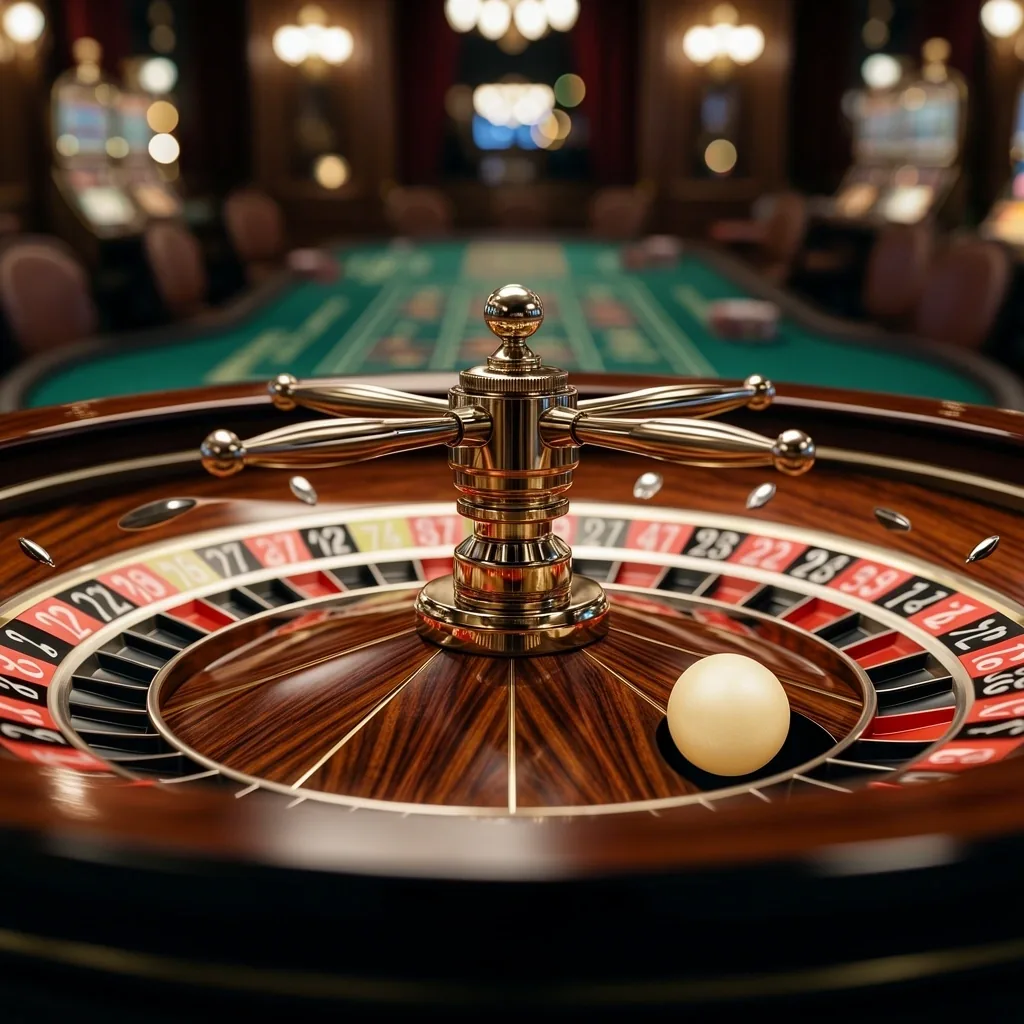 Detalle de ruleta profesional
